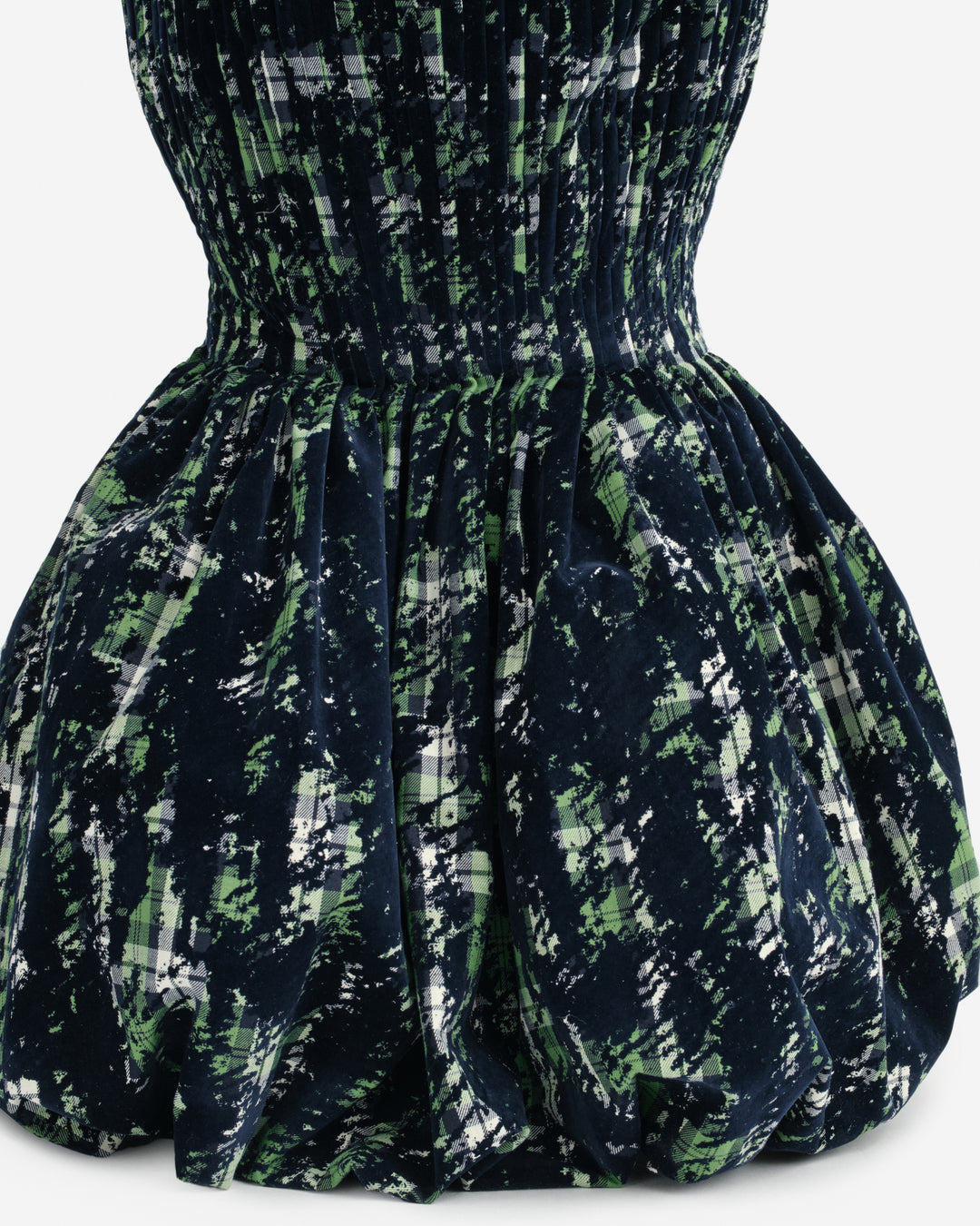 Long Plisseé Velvet Skirt
