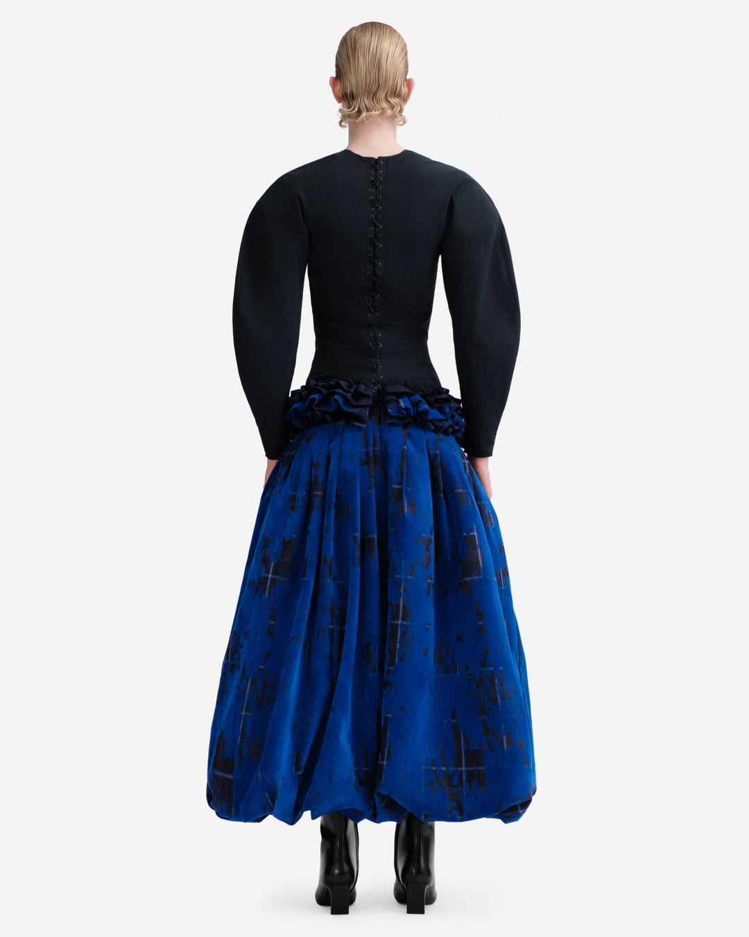 Long Floral Velvet Dress