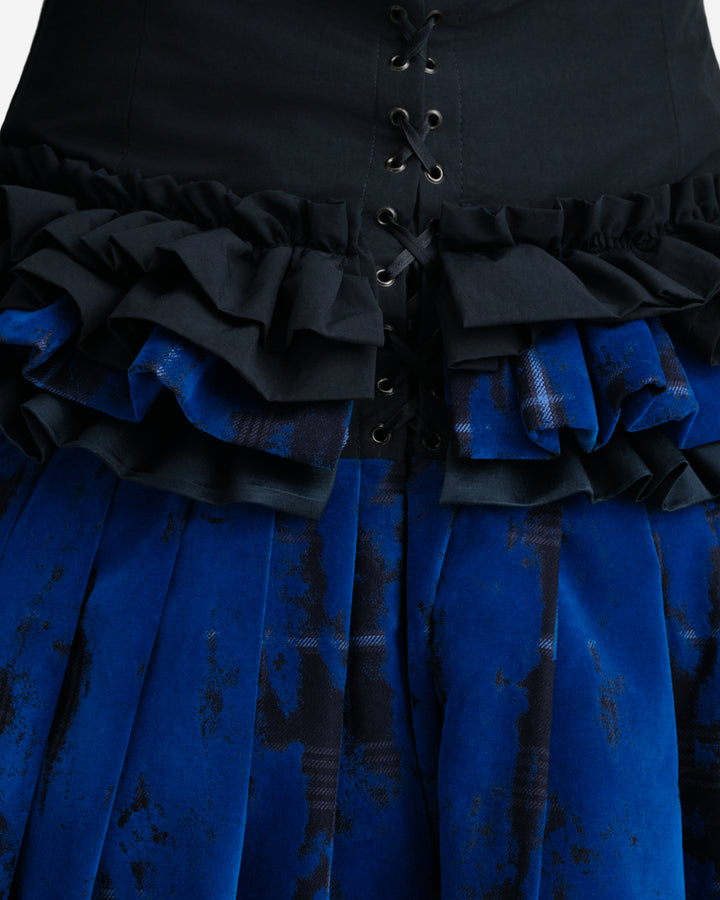 Long Floral Velvet Dress