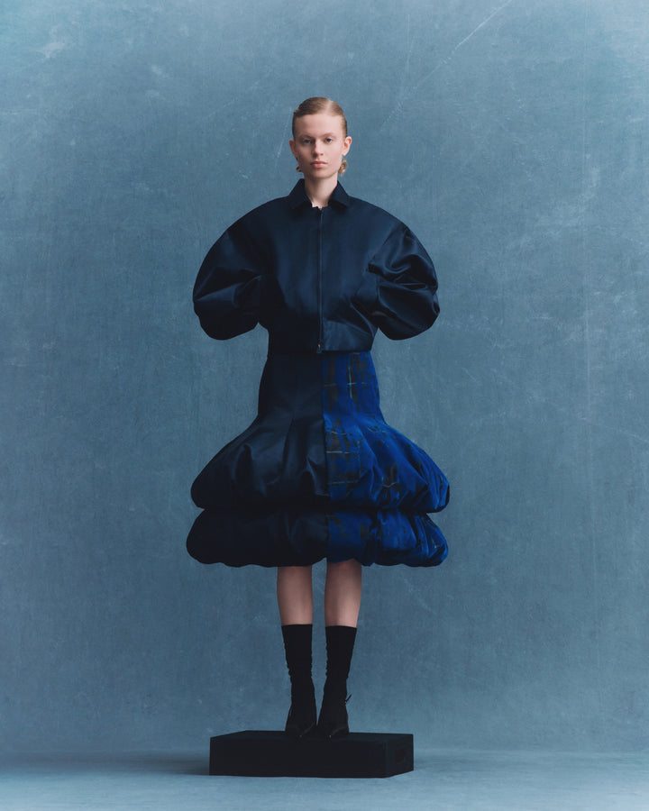 Velvet Skirt Blue